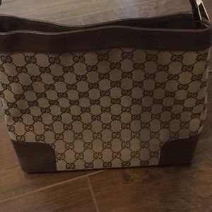Brown Gucci handbag